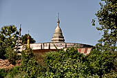 Myanmar - Following the rampart sections above the southern canal of Old Inwa. 